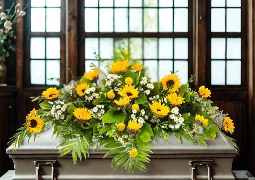 Sunflower Casket Spray