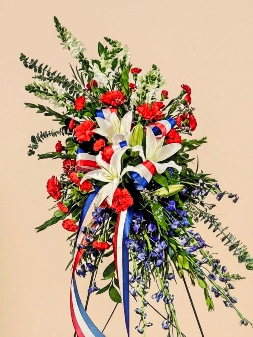 Red White & Blue Standing Spray